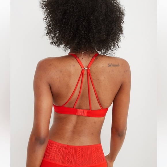 ❤️AERIE REAL SUNNIE DEMI PUSH UP STRAPPY BRA - Picture 3 of 8